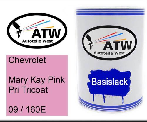 Chevrolet, Mary Kay Pink Pri Tricoat, 09 / 160E: 500ml Lackdose, von ATW Autoteile West.